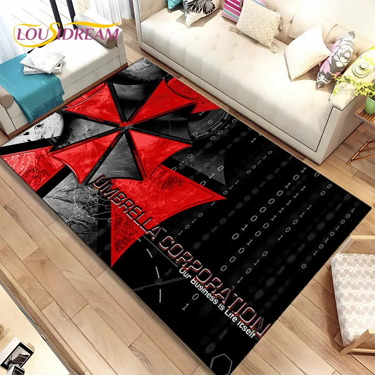 

3D R-Resident Evil Games коврик для геймера, ковер для гостиной, спальни, дивана, коврик для украшения, детский нескользящий напольный коврик