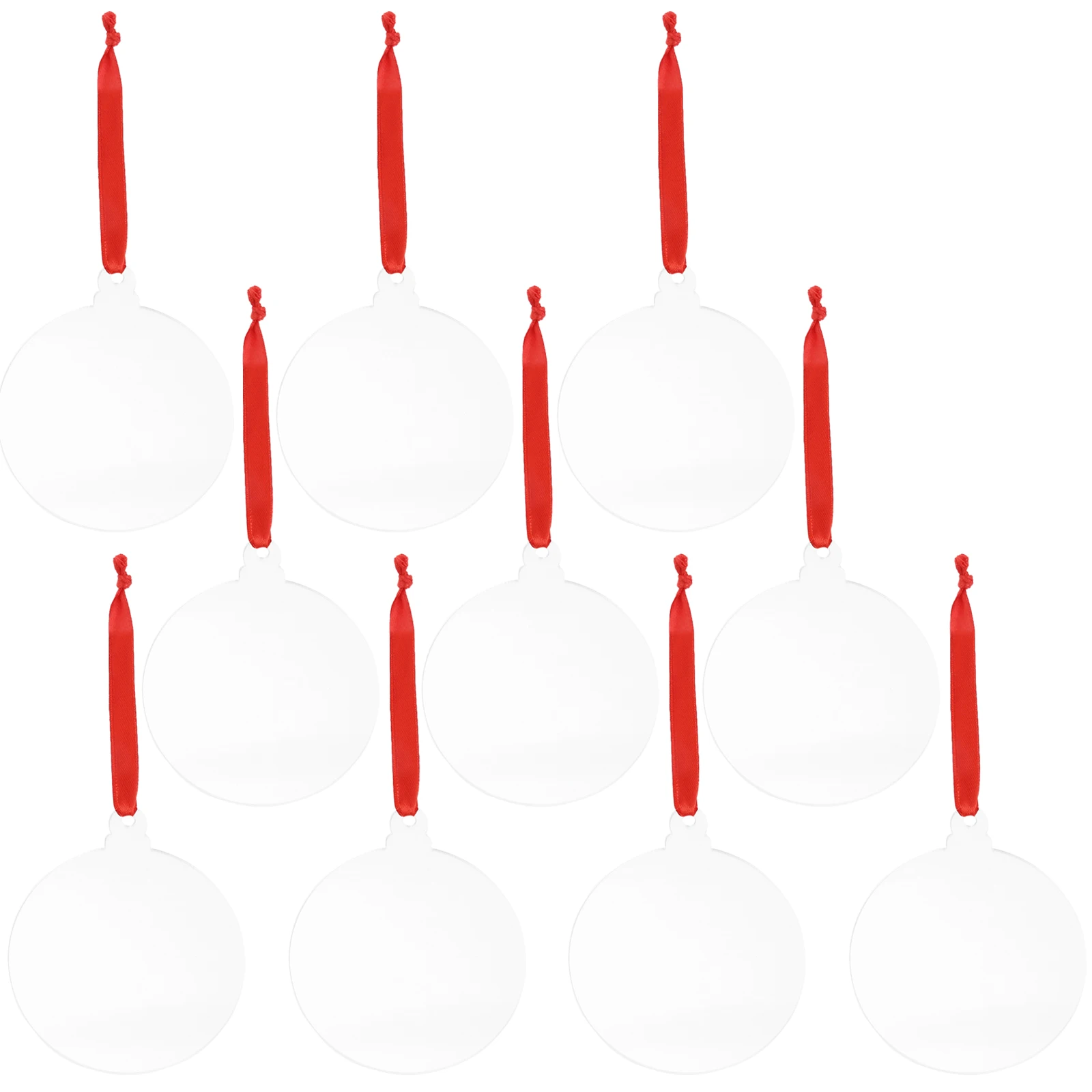 

10 Pcs Christmas Tree Accessories Xmas Decorations Ornaments Acrylic DIY Pendants