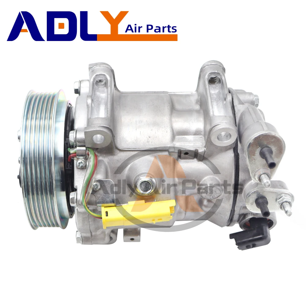 SD7C16 AC Compressor For Peugeot 407 1.8 2.0 2.2 648702 6453PN 6453PQ 6453RA 6453RC 6453RH 6453XA 6453WZ 6453WY 6453VF 6453RG