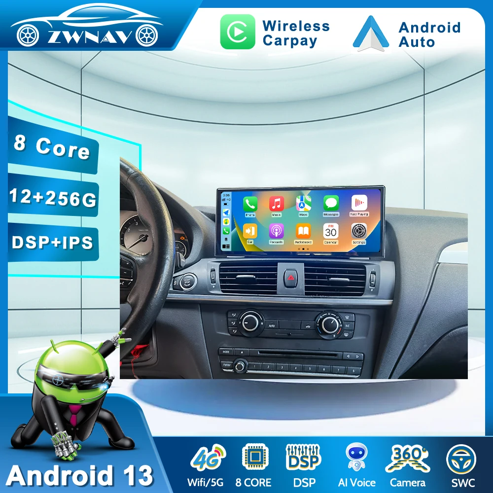 

Ultrathin Screen For BMW X3 F25 X4 F26 2011 - 2017 Android Car Radio Screen Stereo Receiver Autoradio Multimedia Player GPS Navi