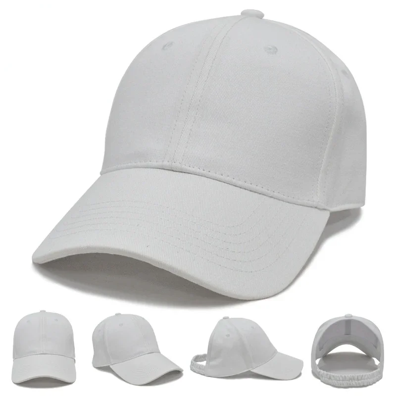 Creative horsetail hat sports versatile sunscreen retractable baseball duck tongue ice cap baseball cap