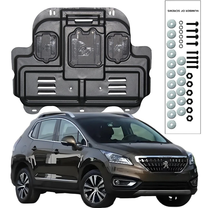 

Higher Quality Alloy Under Engine Guard Mudguard Board Splash Shield Mud Fender Plate Panel For PEUGEOT 3008 2013-2019 1.6T 2.0L