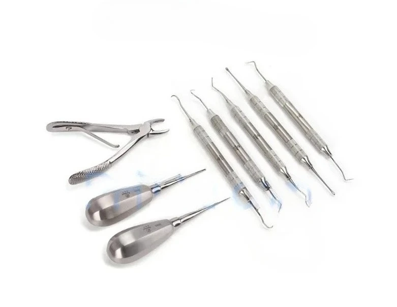 Dental PurrWoof 8 pcs Feline Dental Instruments Kit Veterinary Mascotas Pets Medical Supplies and Equipment Surgical Instruments