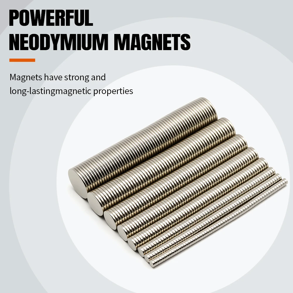 جولة سوبر قوية مغناطيس النيوديميوم مغناطيس قوي N35 الثلاجة المغناطيسية الدائمة ندفيب DIY 2x2/5x2/10x2/15x2/25x2 مللي متر