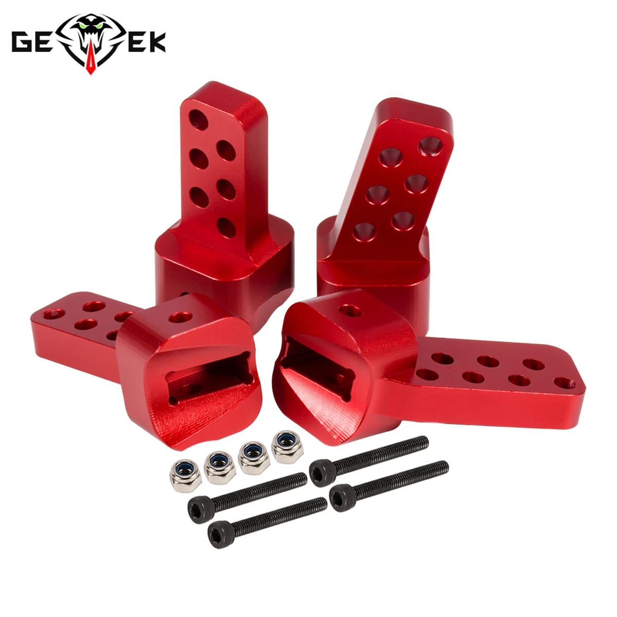 4Pcs Aluminum Rear Upper Link Riser Anti-squat Mount for AR44 Axle 1/10 RC Rigs Crawler Axial SCX10 II Chassis DIY 90046 Upgrade