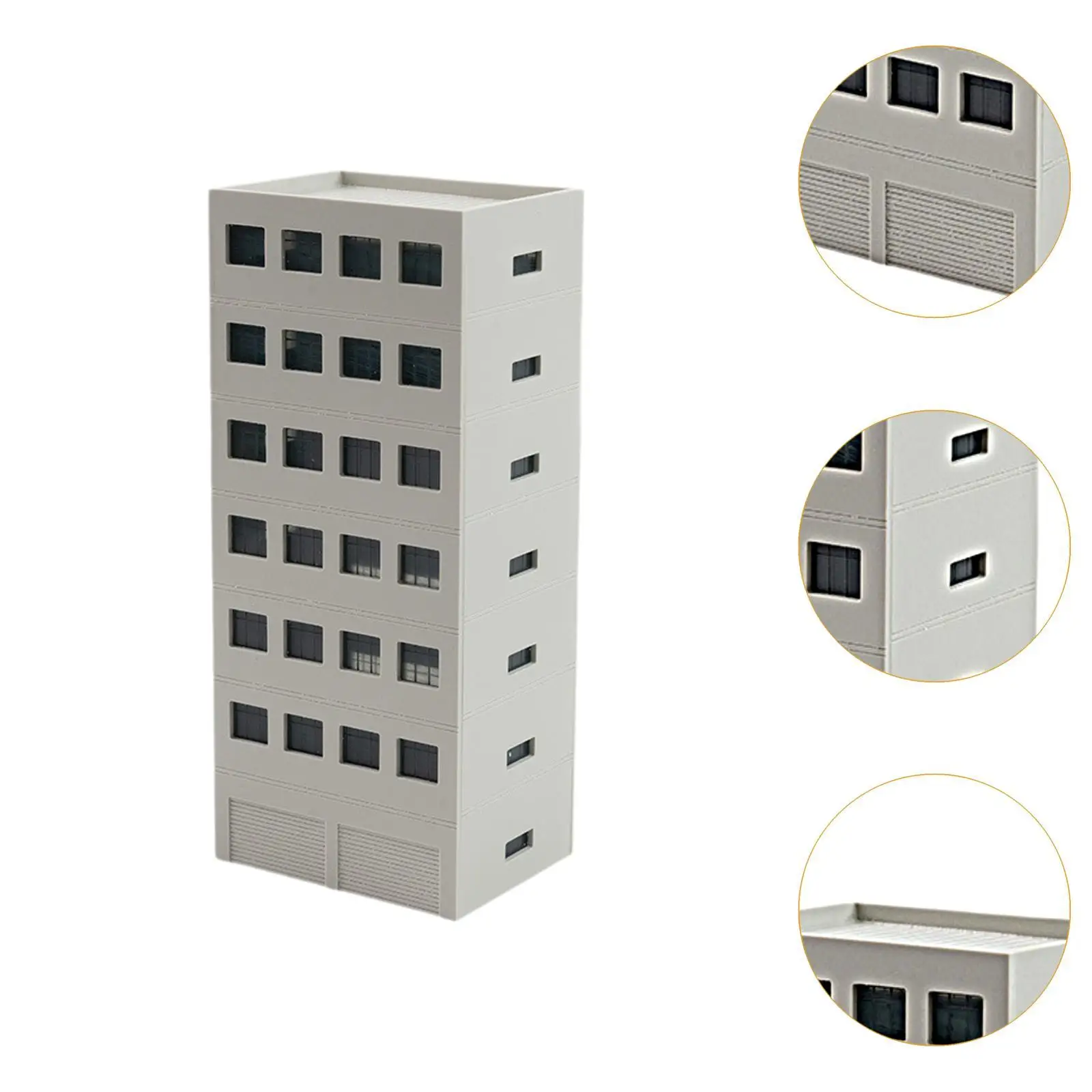 Modeltreingebouwen Realistisch 1:150 Modeltreinen Commercieel gebouw voor parklandschap Fairy Garden Miniatuuraccessoires