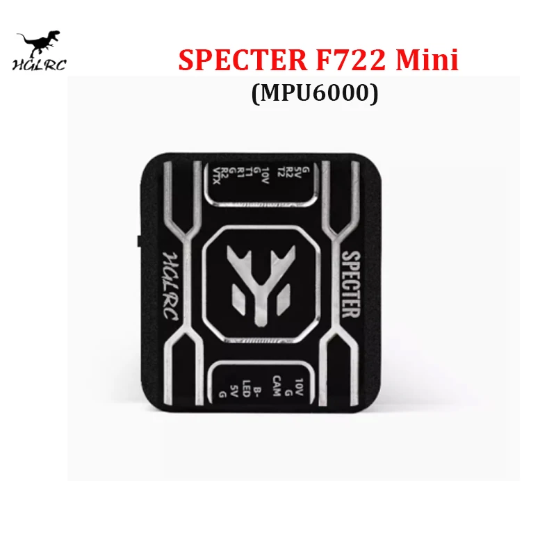 HGLRC SPECTER F722 Mini Flight Controller MPU6000 OSD BARO 16MB DUAL BEC 20X20mm 2-6S for FPV Freestyle Drones