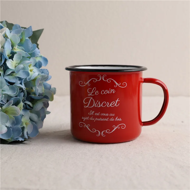 

Classic Japanese Sle Enamel Coffee Cup Water Cup Mug Tea Cup Zakka Enameled Cerc Drinkware Handmade Crted