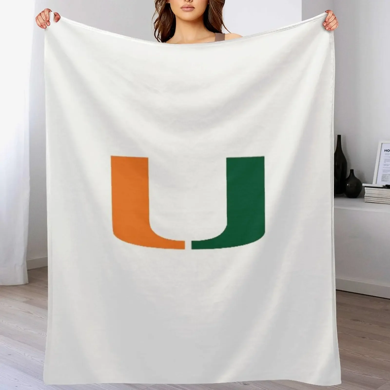 

University of Miami Throw Blanket Personalized Gift Sofas Blankets For Baby Blankets