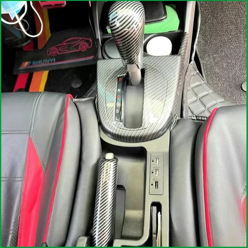 

Car Accessories Styling Parts Interior Gear Shift Lever Knob Handbrake Cover Sticker Trim For Honda WR-V WRV 2017-2021