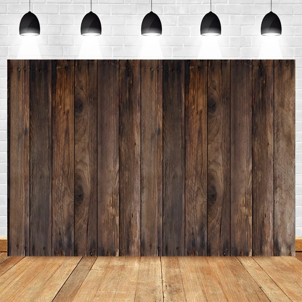 Wooden Board Photography Backdrop Retro Rustic Wood Wall Kid Adult Portrait Birthday Party Decor Baby Shower Photo Background