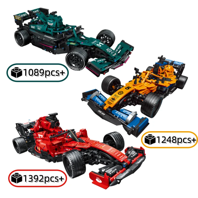 

NEW Creative Technical Racing Car Model Building Blocks Assembly Bricks Dynamic Design STEM Educational Toy for Boys Girls Gift