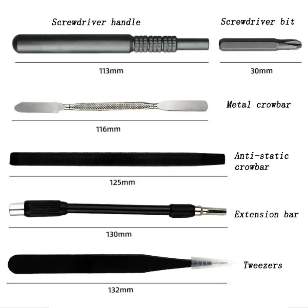 

Набор ручных инструментов 66-в-1: Отвертки, многофункциональный набор с эргономичными ручками, магнитный прецизионный инструмент для обслуживания, в кейсе для хранения