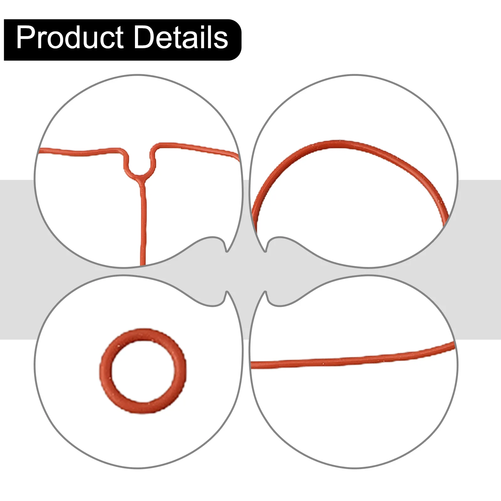 8 Pcs Oil Free Air Compressor Cylinder Head Sealing Ring Nitrile Rubber For 550/750/950W/1100W/1500W Air Pump Accessories