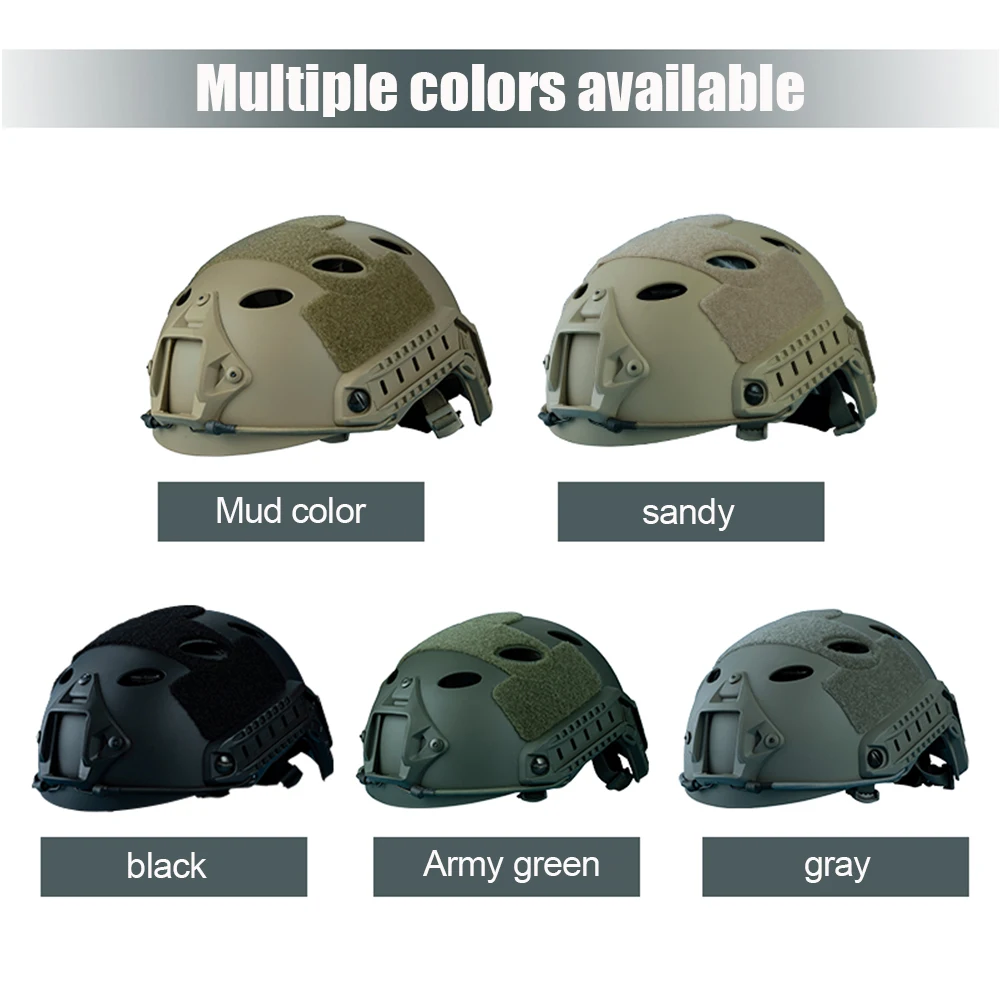 FAST PJ Tactical Helmet - Civilian Protection | Round Vent Holes | Non-Military/Police Use for Outdoor