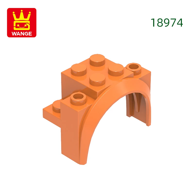 Wange 37 stks/partij 18974 Boog Afgerond Voertuig Blok Moc Kleur Accessoires Compatibel met Baksteen DIY kinderen Speelgoed Montage Onderdelen