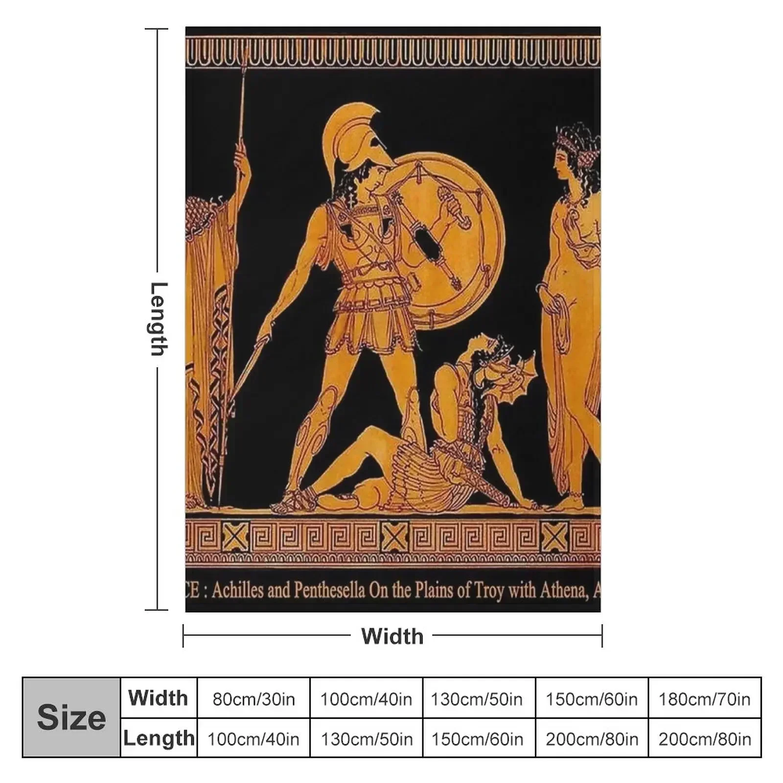 GREECEAncient God and Goddess Frieze Print Throw Blanket blankets and throws Luxury Thicken Blankets