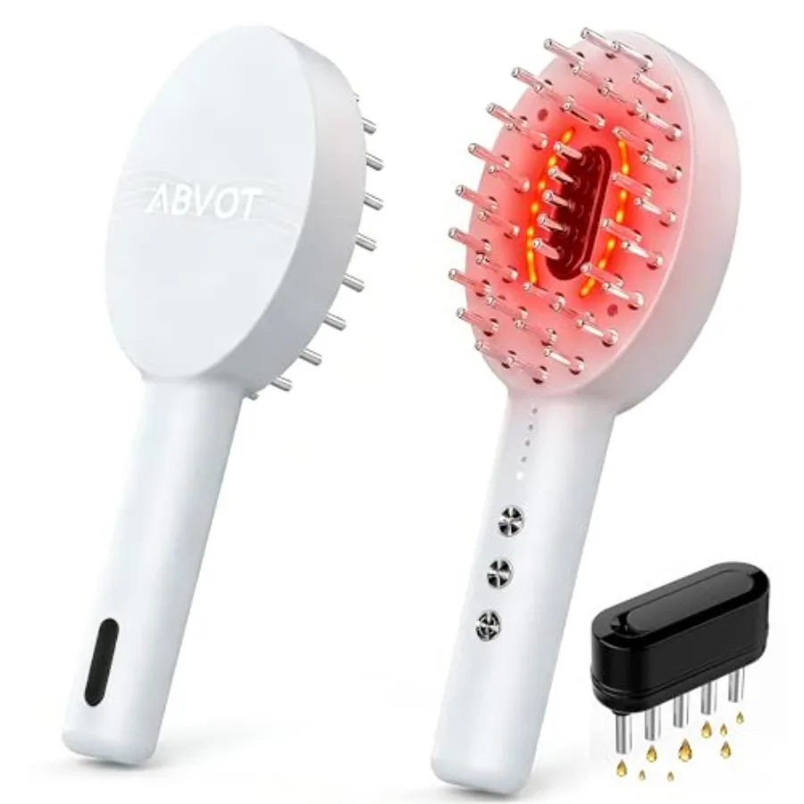 

Электрическая массажная щетка-расческа 3-в-1 для кожи головы с вибрацией и аппликатором для нанесения масла для волос, для расслабления кожи головы, лица и тела