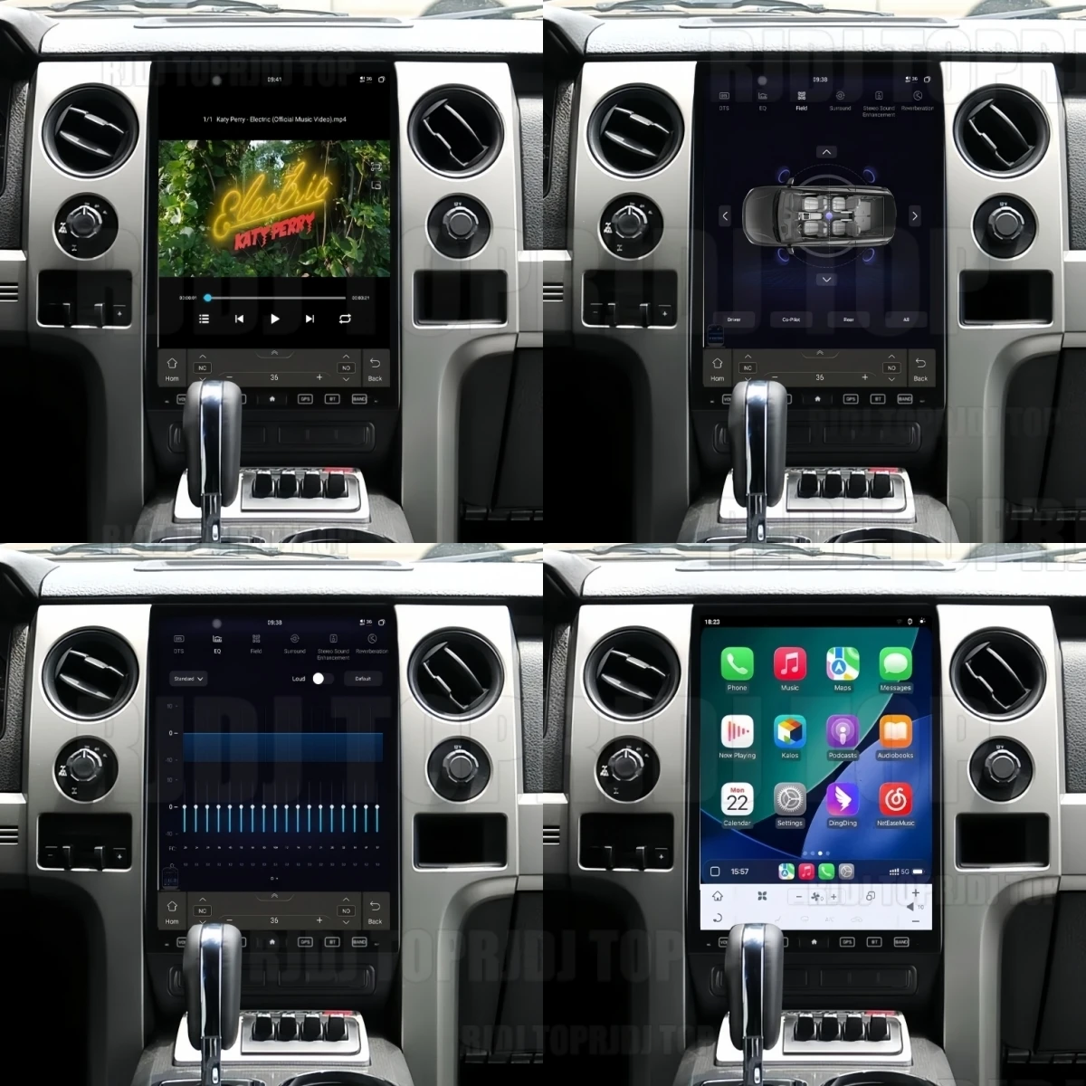 16.2 Inch Ultra Narrow Bezel 4K Galaxy Screen Android 15 Car Radio For Ford F150 Raptor 2009-2012 GPS Navigation DSP Head Unit