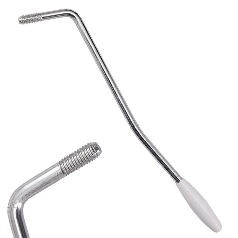 Ein aufschraubbare Tremolo-Arm-Whammy-Bar für E-Gitarren-Zubehör, Gewindedurchmesser 6 mm (M6), in den Farben Chrom, Schwarz und Gold erhältlich. – Detail 1