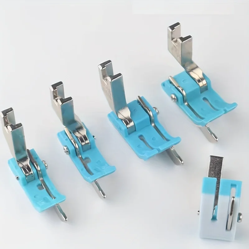 5pcs Flat car plastic edge pressure foot SP-18 left and right stop edge pressure line Oxford with knife pressure foot blue