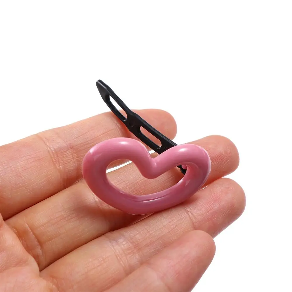 Side Clip For Women Headdress Gifts For Girl Y2K Hair Barrettes Hair Accessories Love Heart Hair Clip Korean Style Hairpin