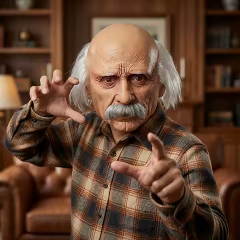 Funny Latex Bald Old Man Mask For Halloween Prank Party Costume Accessories Cosplay Novelty Decoration