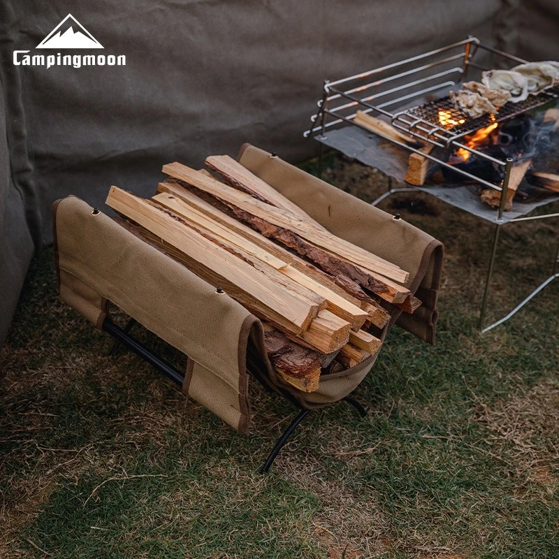 

CAMPINGMOON T-285A Outdoor Camping Match Fire Stand Portable Thick Iron Folding Table