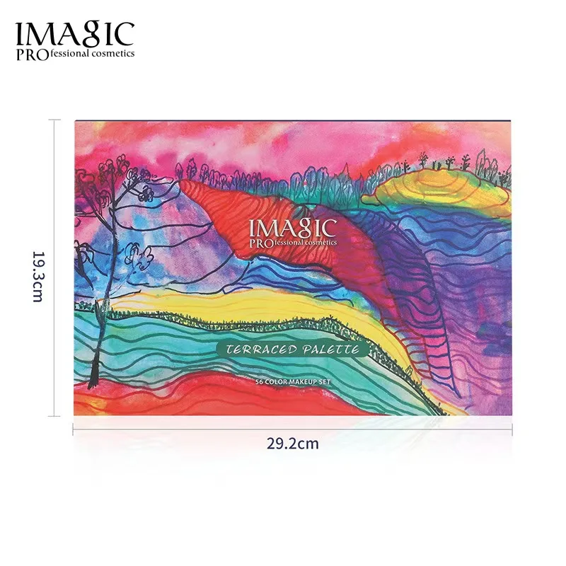 Palette di ombretti da 56 colori Glitter Pigmenti cosmetici vegani senza crudeltà impermeabili per il trucco degli occhi