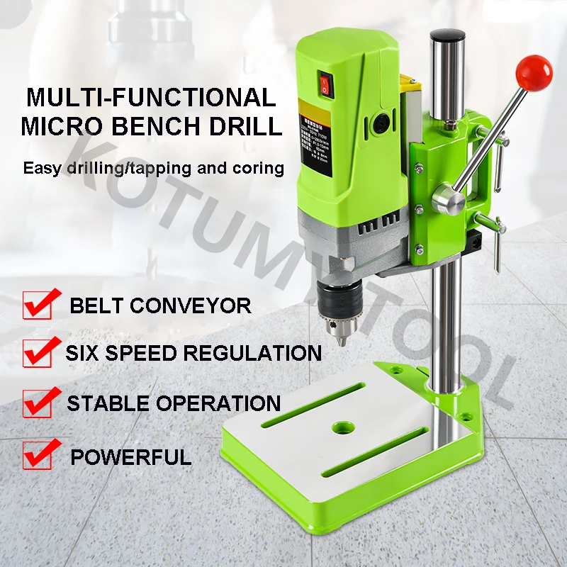 

220V 710W Mini Bench Drill Tool Electric Bench Drilling Machine Drill Chuck 1-13mm Carpentry Drill Press Bench