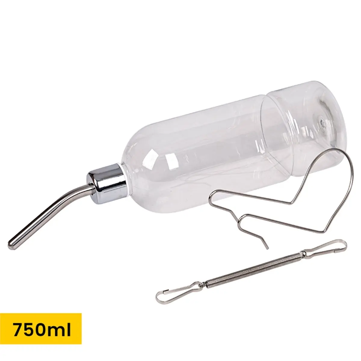 Utility Design 750ML Plastic Rabbits Drinking Bottle Hamster Cage Water Bottle Dispenser for Bunny Guinea Pig Squirrel Small Pet view 5