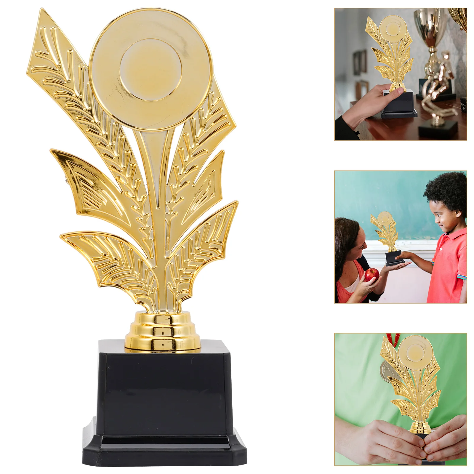 

1pcs Gold Award Cup Premium Reward Trophy For Competitions Party Small Plastic Trophy For Winning Prizes