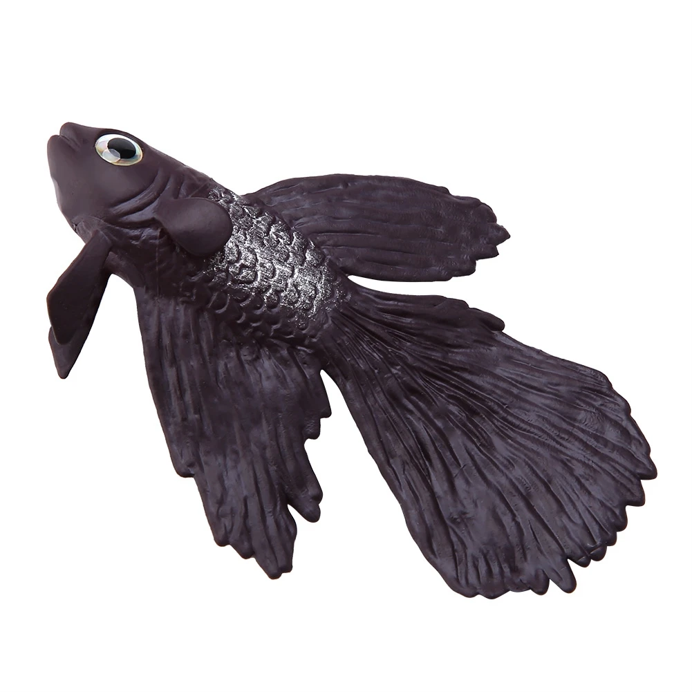 Aquarium Decoration Funny Artificial Silicone Small Fish Fish Tank Ornament Brown Betta Fish