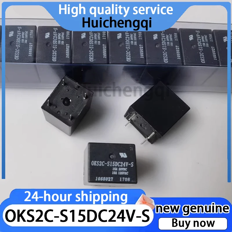 1PCS Genuine OKS2C-S15DC24V-S Relay 5-pin 15A Universal OKS2C-SDC24V-S