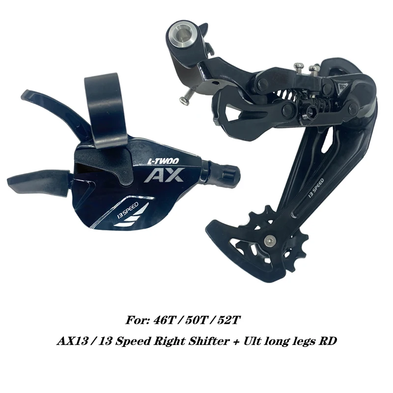 LTWOO AX13 1x13 Speed 13v Rear Derailleurs + 13 Speed Right Shift Lever + Sumc SX13 Chain + Sunshine 13S Cassette + 104BCD