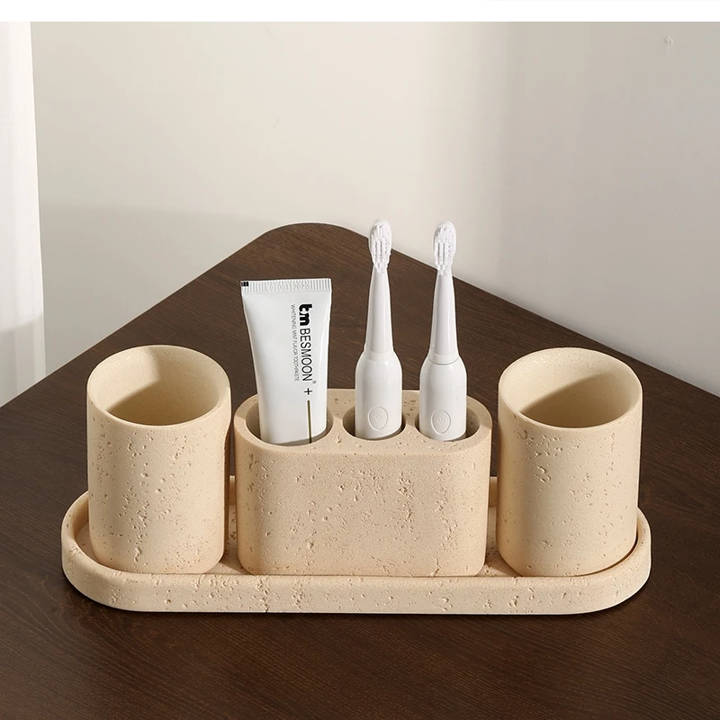 Wabi-sabi Wind Cave Bathroom set gargle toothbrush lotion bottle