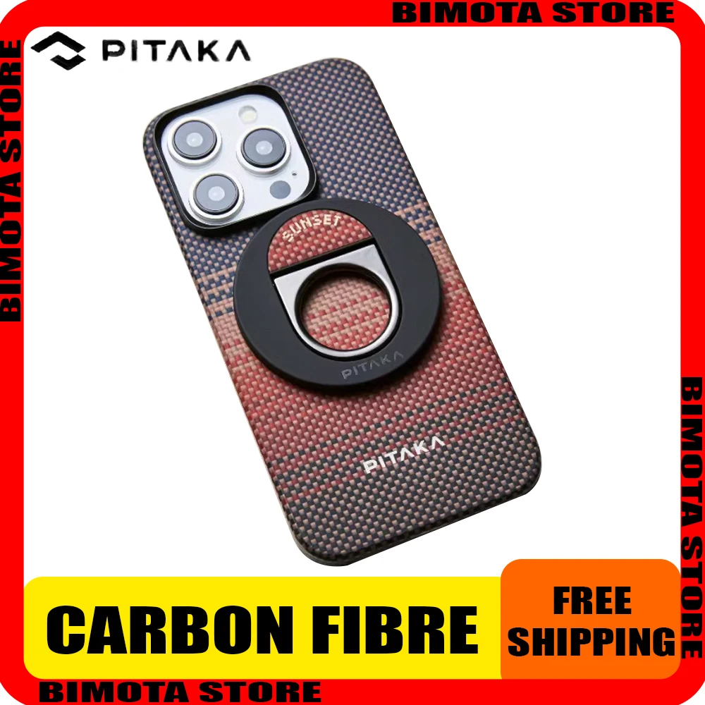 PITAKA Phone Case Carbon Fibre Magsafe Cover iPhone15 16 Pro Max Case Wireless Charging iPhone16 Pro Case Cellphone Cover Gifts