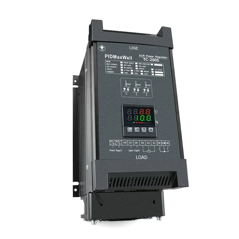 جديد PIDMaxwell TC-200S TCH300 380V 440V 480V 150A 175A 200A SCR الجهد منظم الطاقة التدفئة 4-20mA 0-5V 0-10V AC