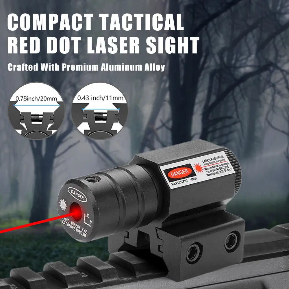التكتيكية الأحمر الأخضر نقطة نطاق البصر بالليزر العالمي 11 مللي متر 20 مللي متر Picatinny السكك الحديدية جبل بندقية مسدس البصر بالليزر مع البطارية