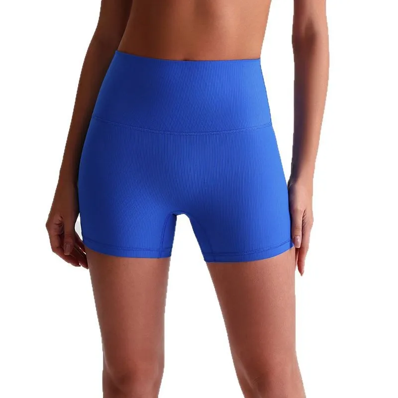 

Mermaid Curve Sports Fitness Shorts Ringed Cloth High Waist Hip Yoga Pants Women's Outer Wear Running Sports Tights