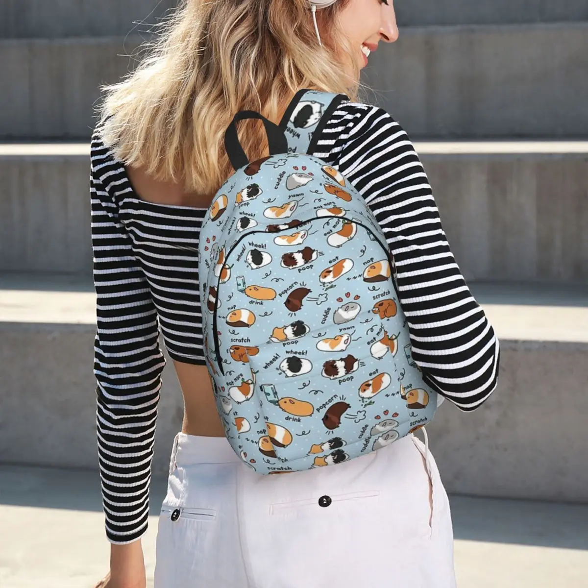 Guinea Pigs Student Backpack School Bag Hiking Travel Daypack for Men Women Bookbag Shoulder Bags