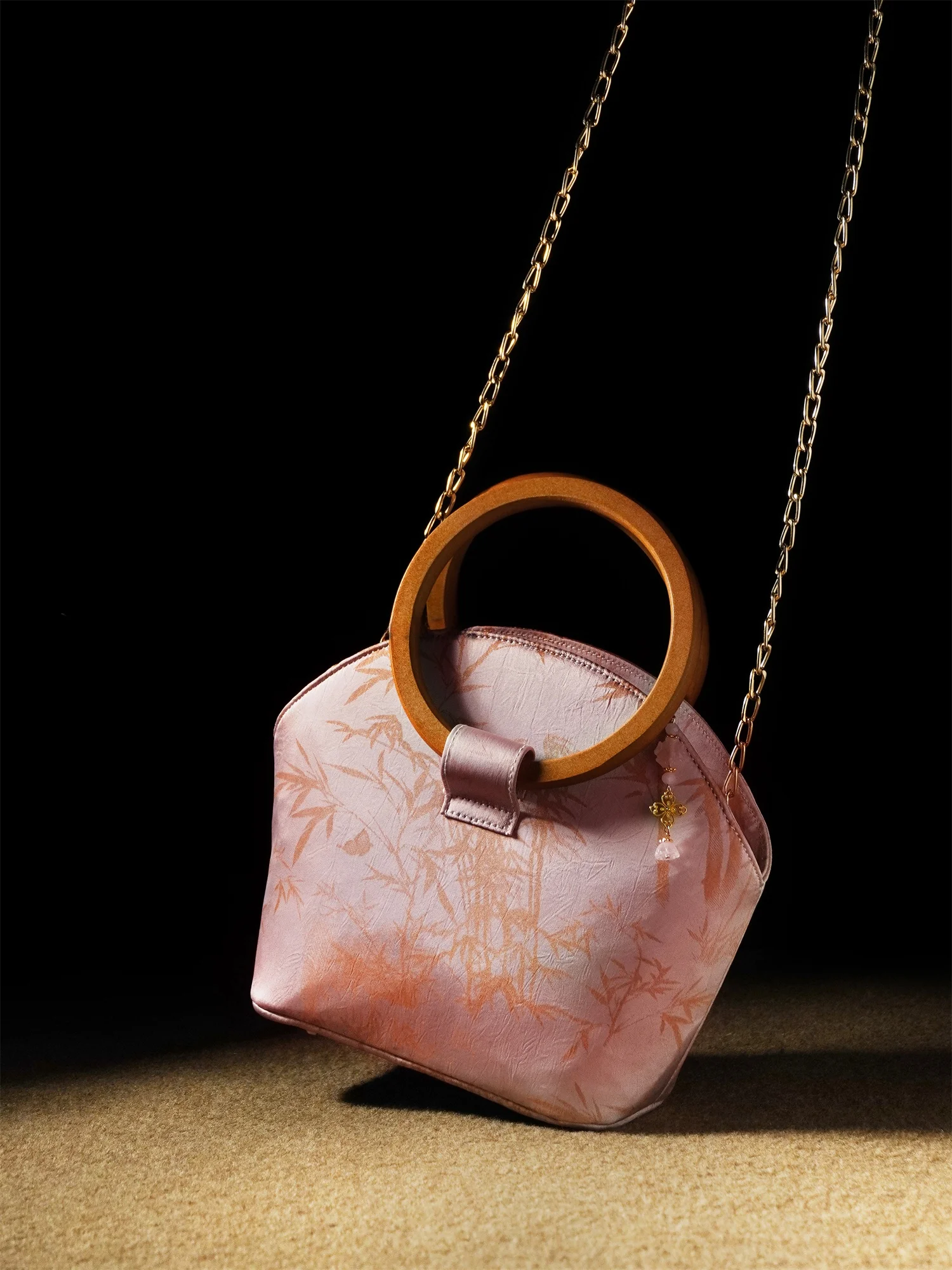 menshi-new-chinese-style-round-ring-handbag-women's-shoulder-crossbody-bag-wooden-handle-summer-2026-light-national-style-for