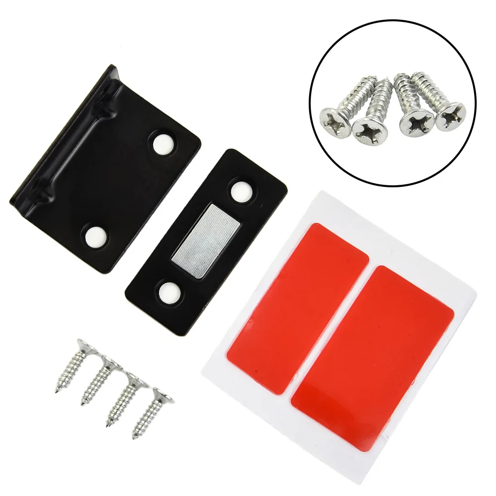 For Ultra Thin Magnetic Steel Catch Latch for Door Cabinet Cupboard Closer with Strong Magnetism and Mounting Screws
