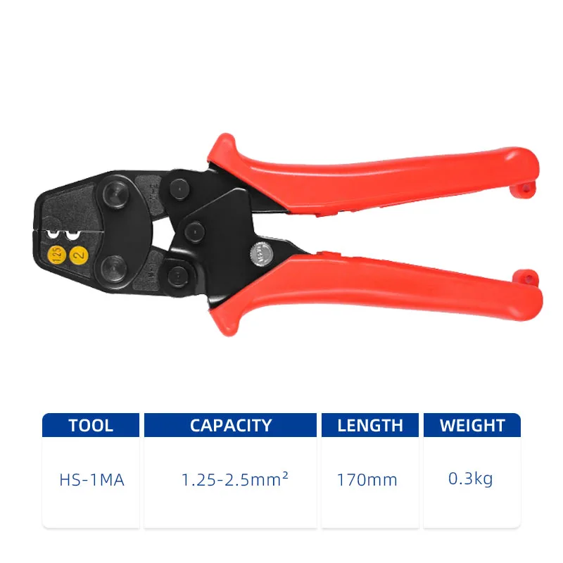 SC/SNB/RNB/C45 Non Insulated Terminals Crimping Plier OT/UT Bare Terminal Crimping Tool HS-1MA/2MA