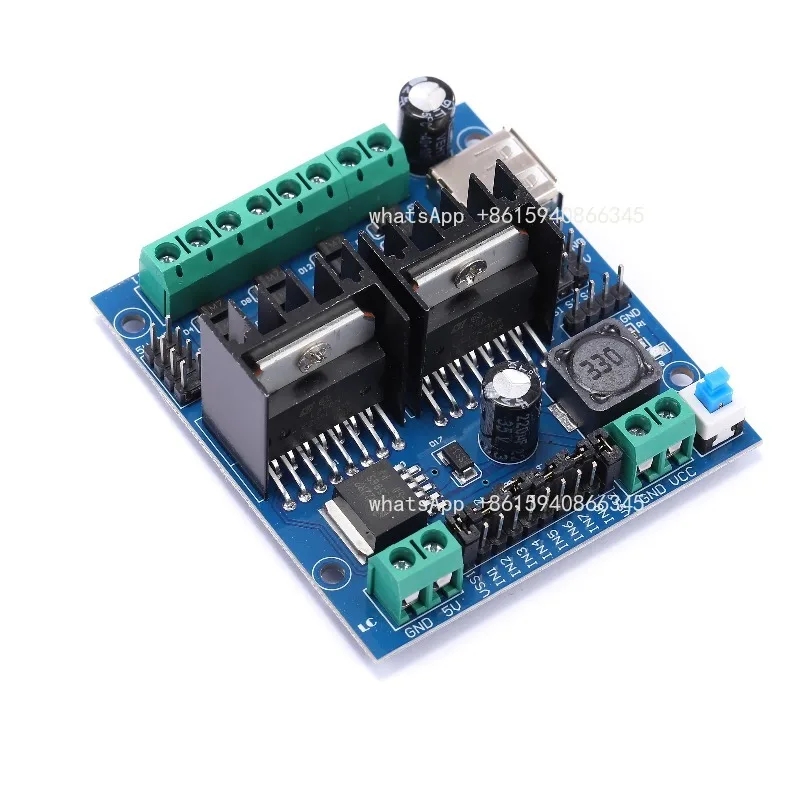 DC5-35V Four Channel DC Gear Motor Driver Module 2A 50W L298N Motor Drive Board