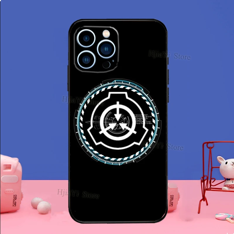 SCP Special Containment Case For iPhone 16 15 13 11 14 Pro Max 12 Mini Plus XR X XS Max Silicone Phone Cover