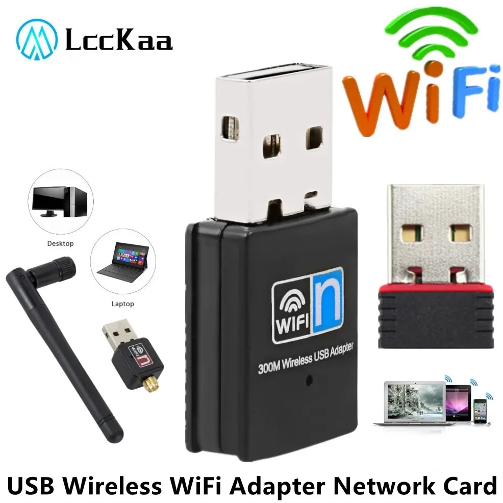 300Mbps Wireless USB Wifi Adapter 802.11N USB 2.0 WiFi Receiver Dongle 150Mbps Wireless Network Card For Desktop Laptop Windows