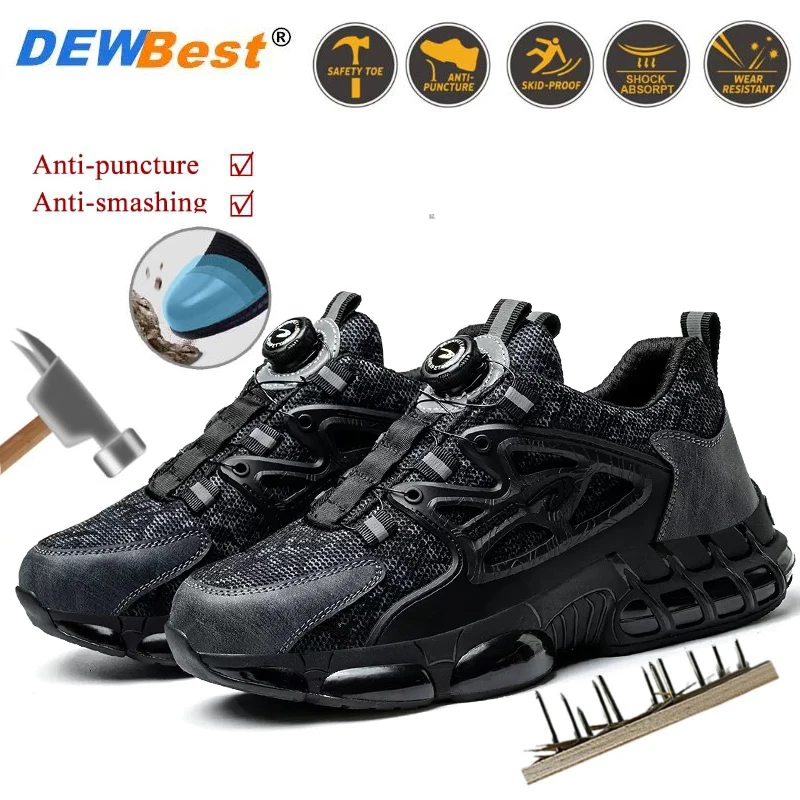 Men’s steel-toed safety boots: impact-resistant work boots suitable for factories, construction sites and outdoor use
