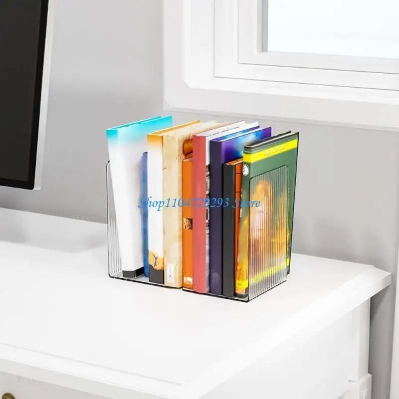 4 Pcs Book Holders Bookends Acrylic Bookends Decorative Bookends Book Stoppers 