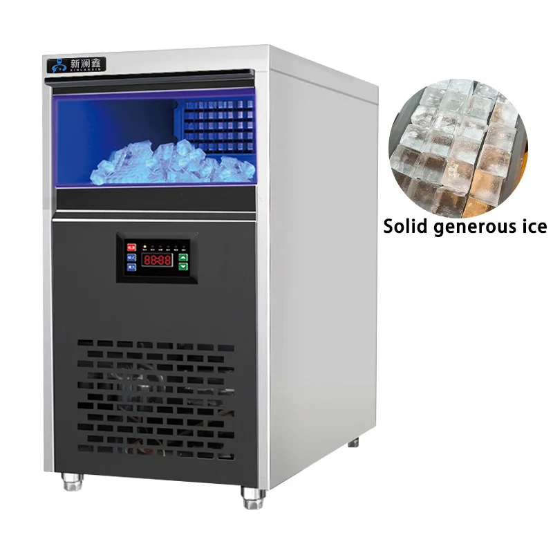 

Ice Commercial Milk Tea Shop 60/80/100/120/150kg Large Capacity Small Automatic Ice Cube Machine